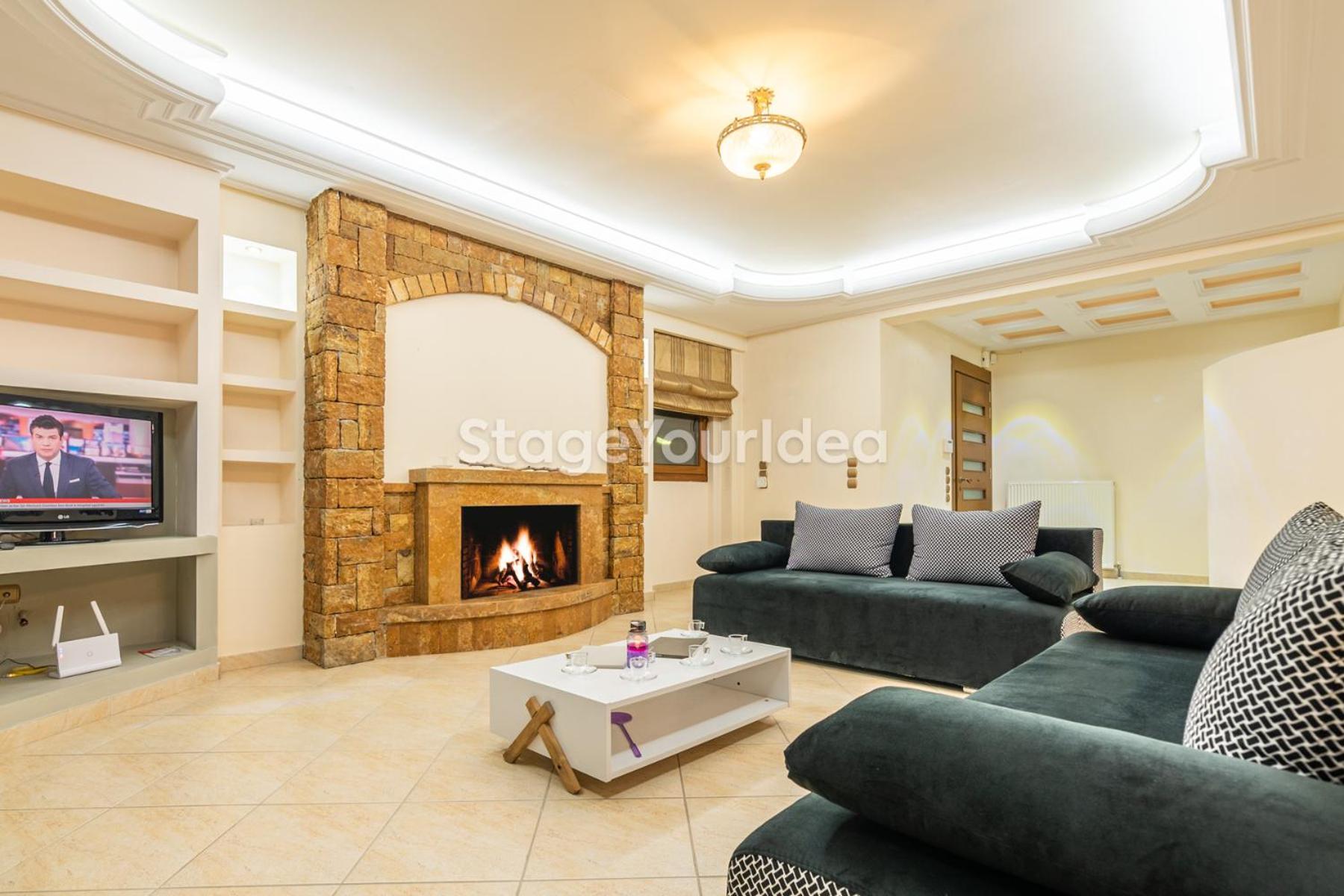 Luxury Appartment, Only 7 Minutes From Thessaloniki Airport And 15 Minutes From City Center ,For 8-23 People Also For Gatherings And Parties Neon Rysion Exterior photo